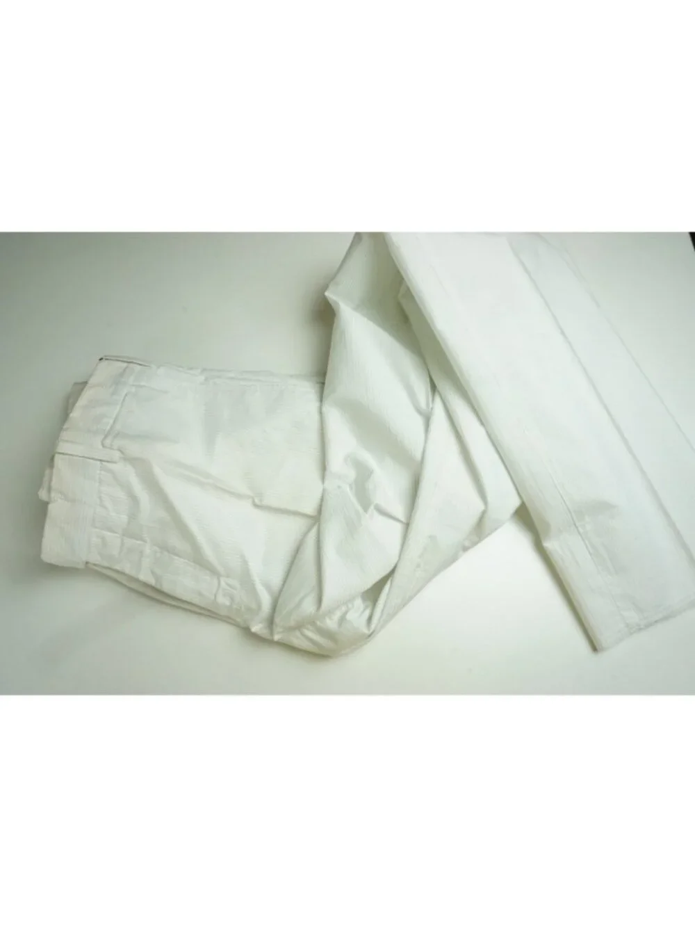 Burberry London White Striped Cotton Blend Slim Chino Pant 50 EU BRAND NEW